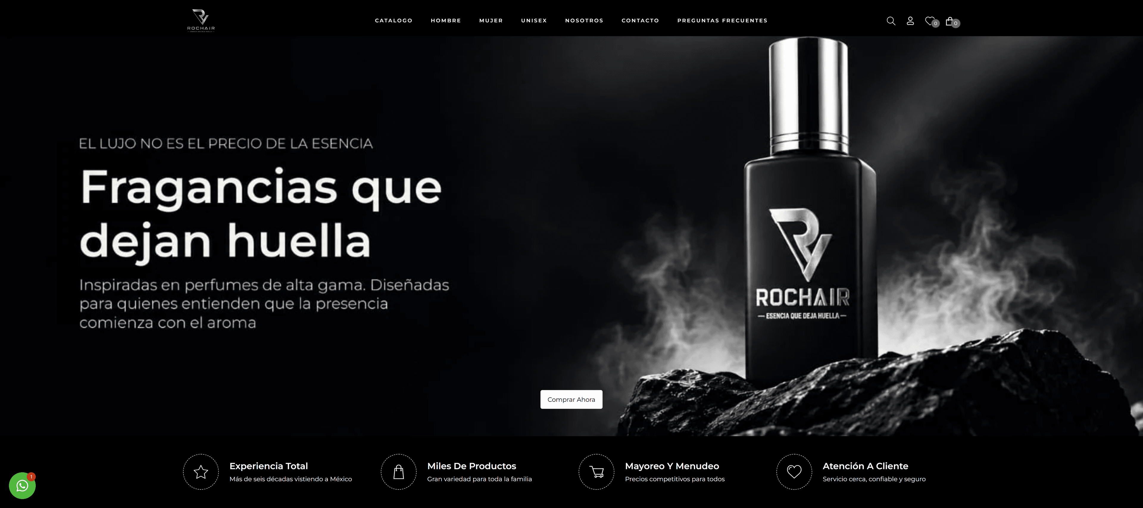 Vista de Rochair · Ecommerce